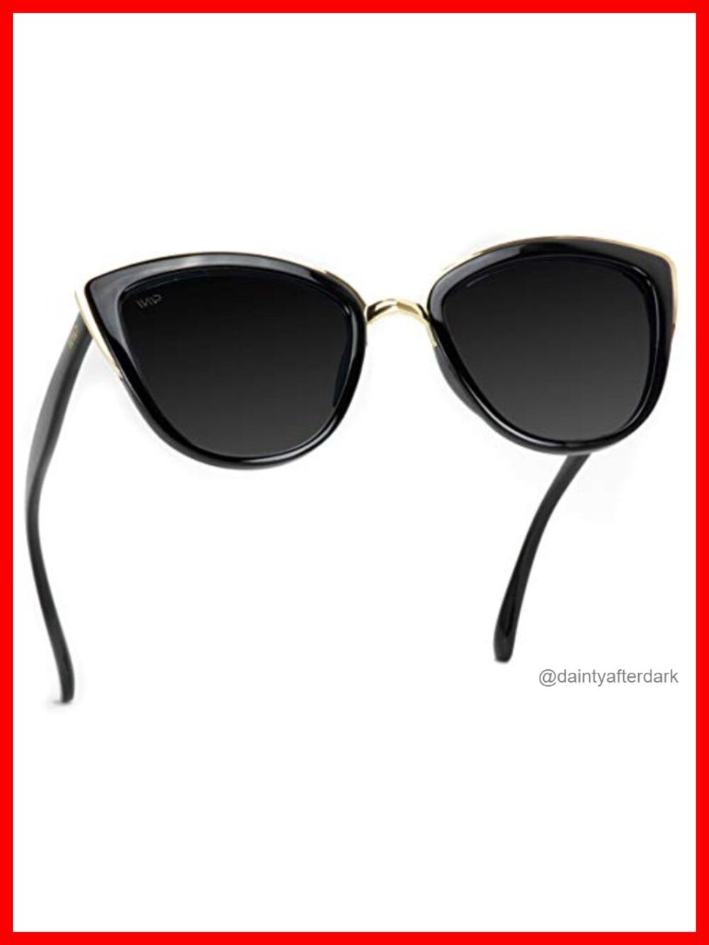 Oversized Cat-Eye Sunglasses Reflective Mirror Lens UV Protection